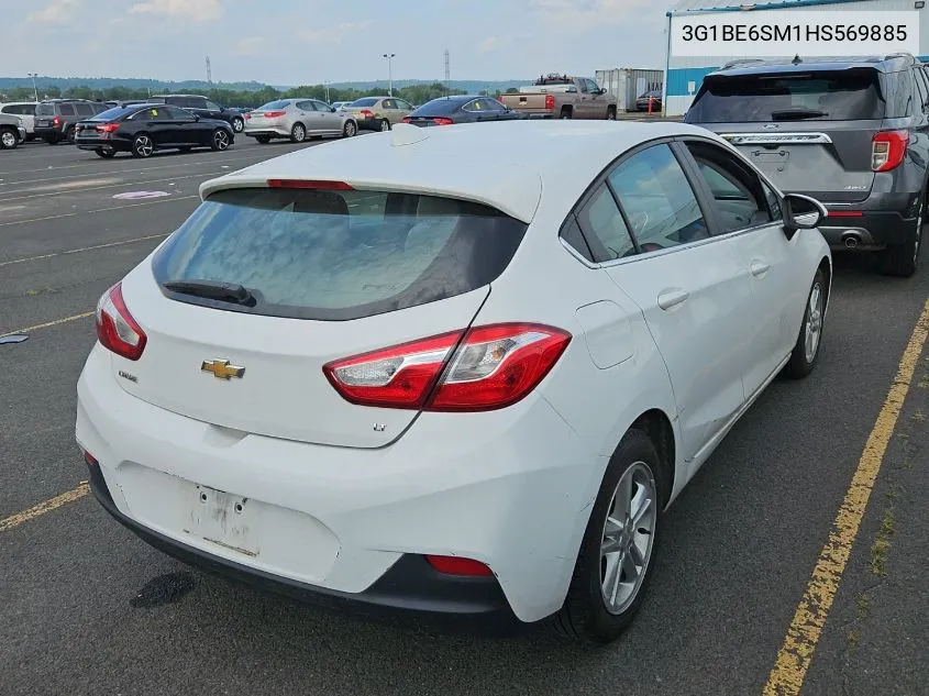 3G1BE6SM1HS569885 2017 Chevrolet Cruze Lt