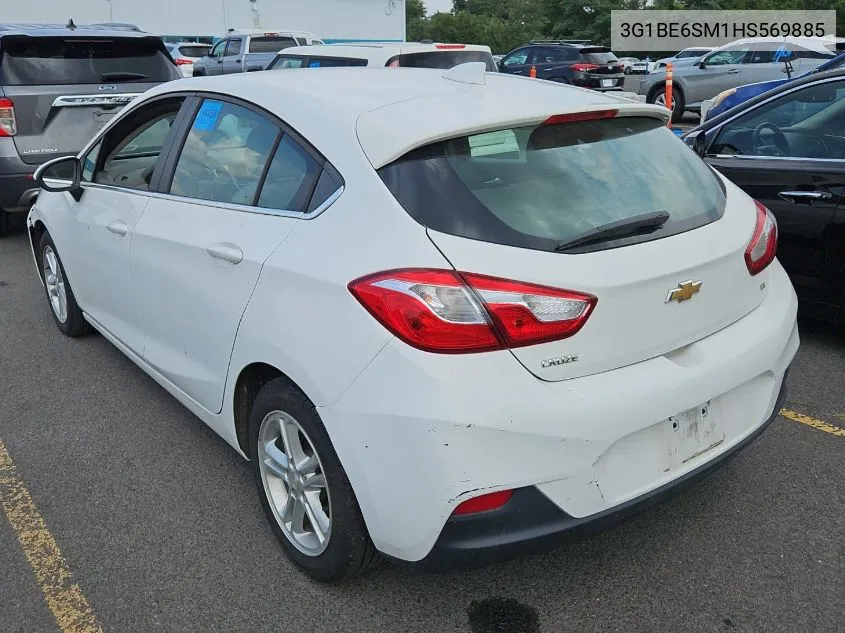 2017 Chevrolet Cruze Lt VIN: 3G1BE6SM1HS569885 Lot: 40304198