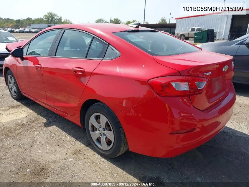 1G1BC5SM0H7215399 2017 Chevrolet Cruze Ls Auto