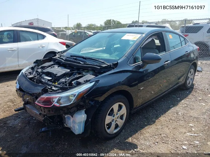 2017 Chevrolet Cruze Ls Auto VIN: 1G1BC5SM9H7161097 Lot: 40310542