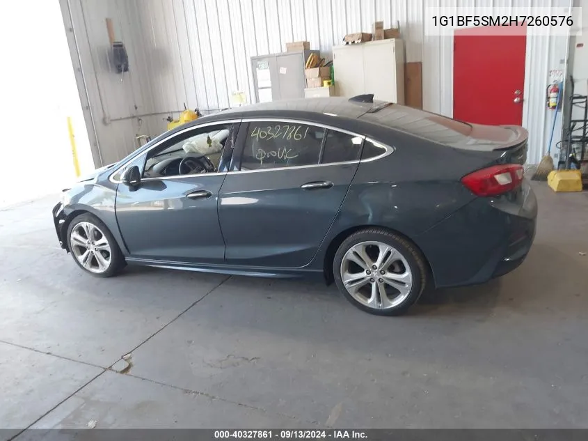 1G1BF5SM2H7260576 2017 Chevrolet Cruze Premier