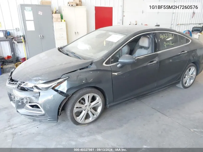 2017 Chevrolet Cruze Premier Auto VIN: 1G1BF5SM2H7260576 Lot: 40327861