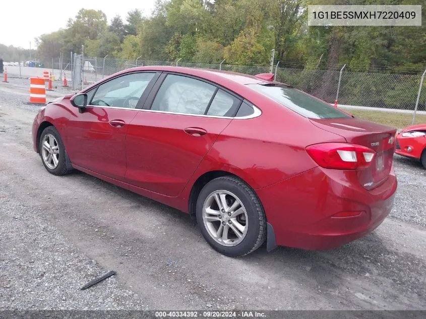 1G1BE5SMXH7220409 2017 Chevrolet Cruze Lt Auto