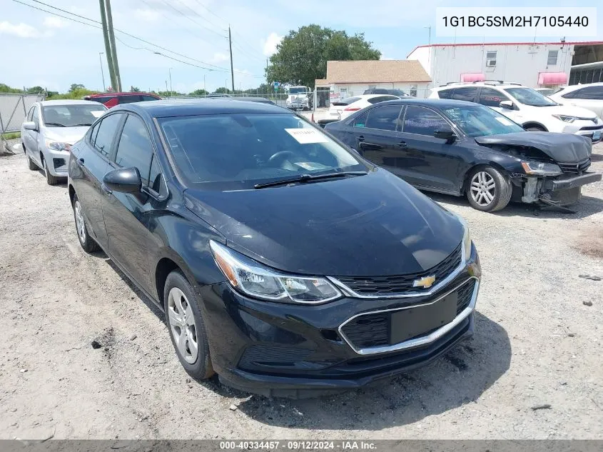 2017 Chevrolet Cruze Ls Auto VIN: 1G1BC5SM2H7105440 Lot: 40334457