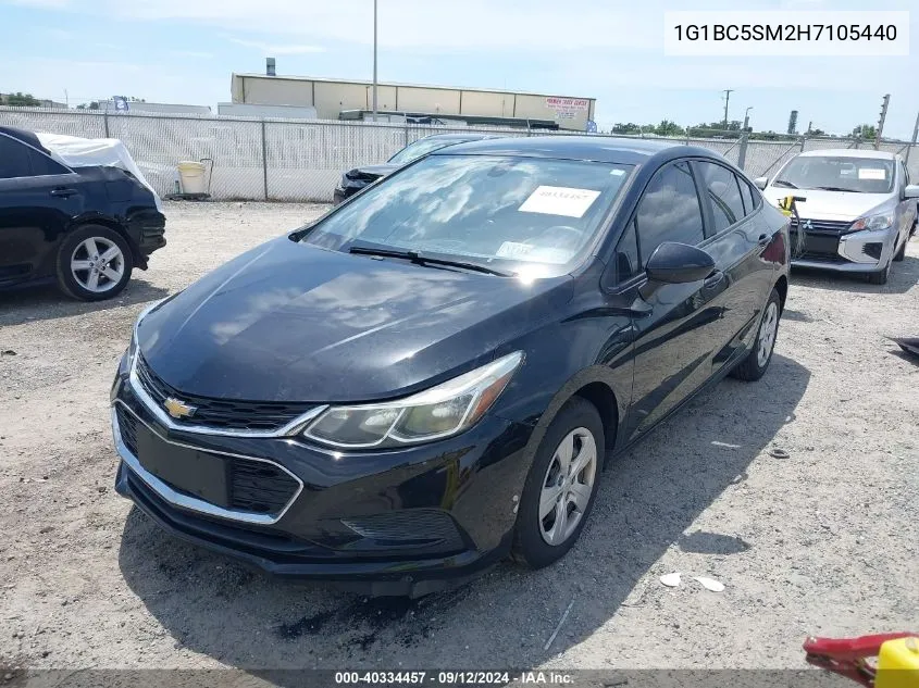 2017 Chevrolet Cruze Ls Auto VIN: 1G1BC5SM2H7105440 Lot: 40334457