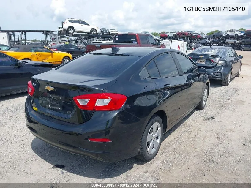 2017 Chevrolet Cruze Ls Auto VIN: 1G1BC5SM2H7105440 Lot: 40334457