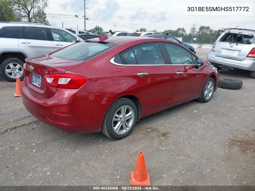 2017 Chevrolet Cruze Lt VIN: 3G1BE5SM0HS517772 Lot: 40335406