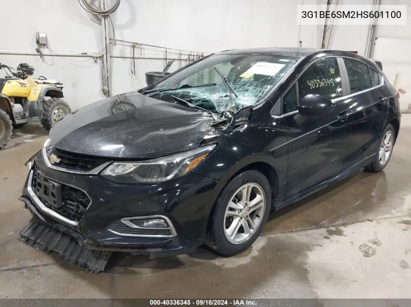 2017 Chevrolet Cruze Lt VIN: 3G1BE6SM2HS601100 Lot: 40336345