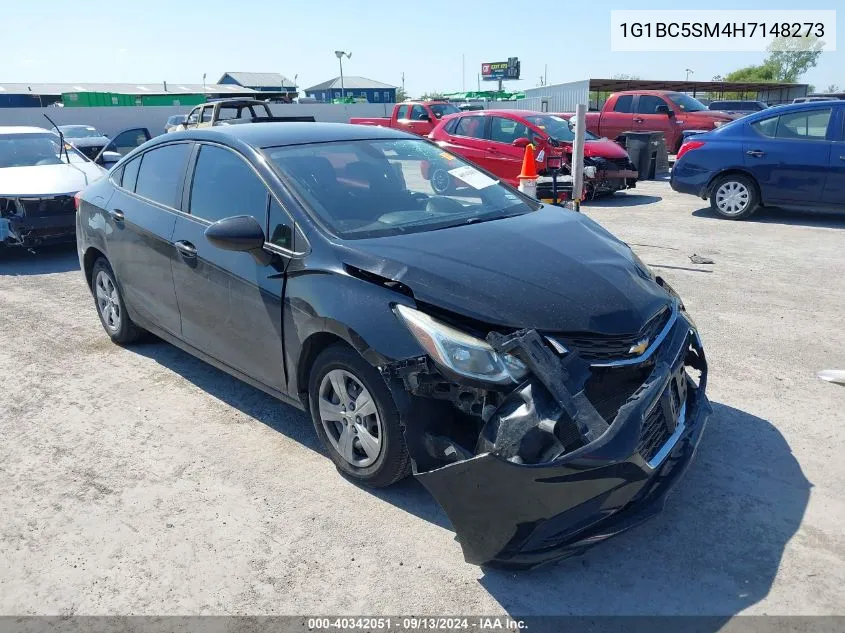 2017 Chevrolet Cruze Ls VIN: 1G1BC5SM4H7148273 Lot: 40342051