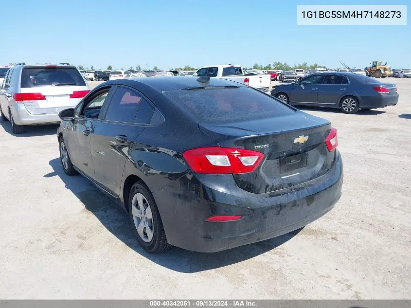 2017 Chevrolet Cruze Ls VIN: 1G1BC5SM4H7148273 Lot: 40342051