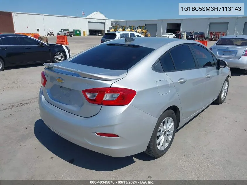 1G1BC5SM3H7113143 2017 Chevrolet Cruze Ls Auto