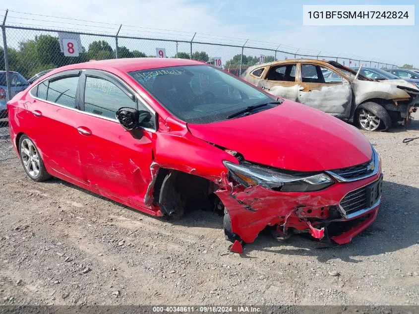 2017 Chevrolet Cruze Premier Auto VIN: 1G1BF5SM4H7242824 Lot: 40348611