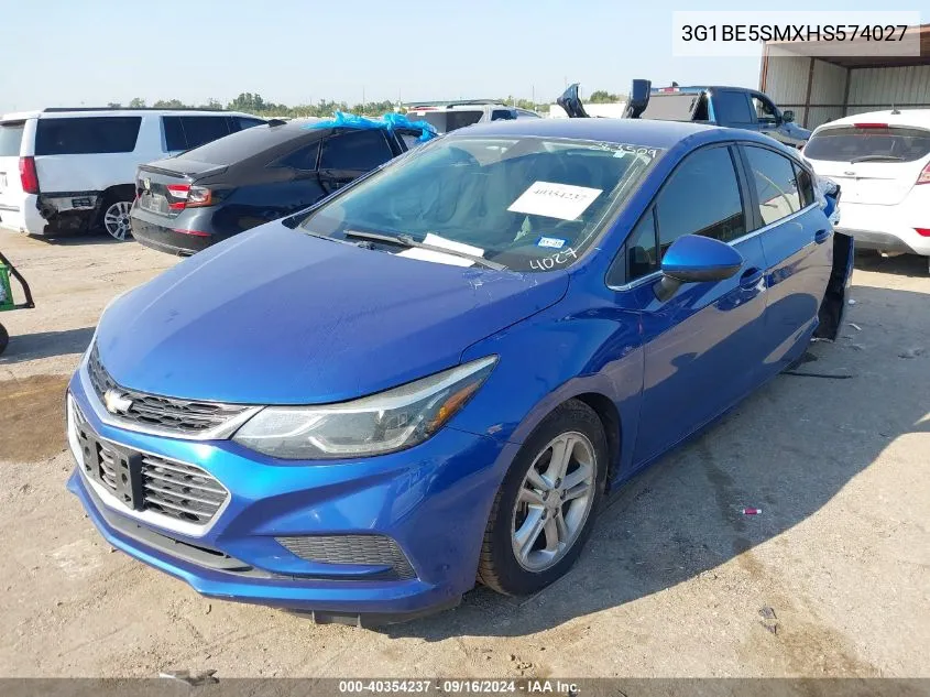 3G1BE5SMXHS574027 2017 Chevrolet Cruze Lt