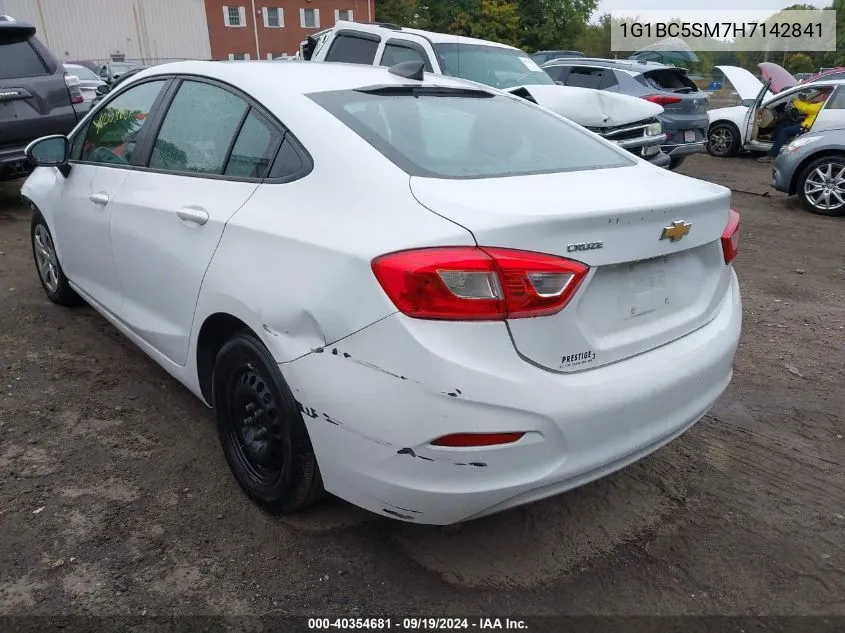 1G1BC5SM7H7142841 2017 Chevrolet Cruze Ls Auto