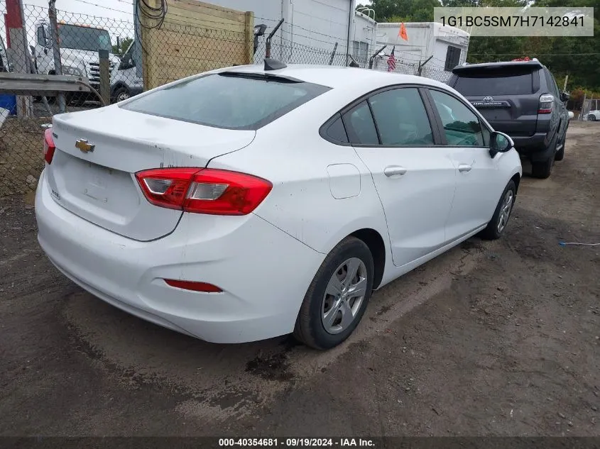 1G1BC5SM7H7142841 2017 Chevrolet Cruze Ls Auto