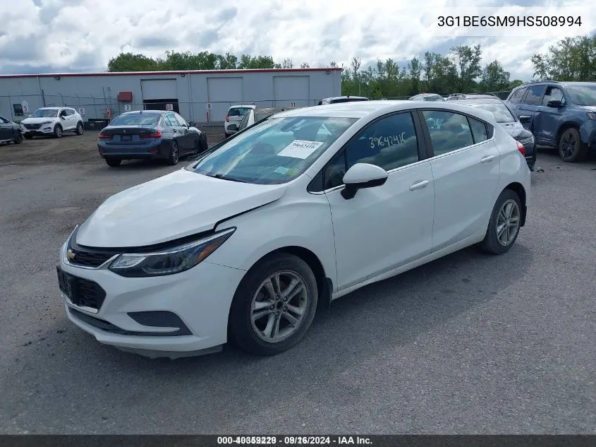 2017 Chevrolet Cruze Lt Auto VIN: 3G1BE6SM9HS508994 Lot: 40359229