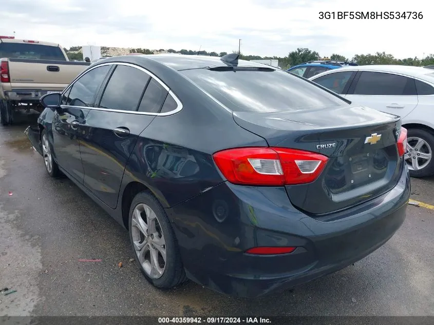 2017 Chevrolet Cruze Premier Auto VIN: 3G1BF5SM8HS534736 Lot: 40359942