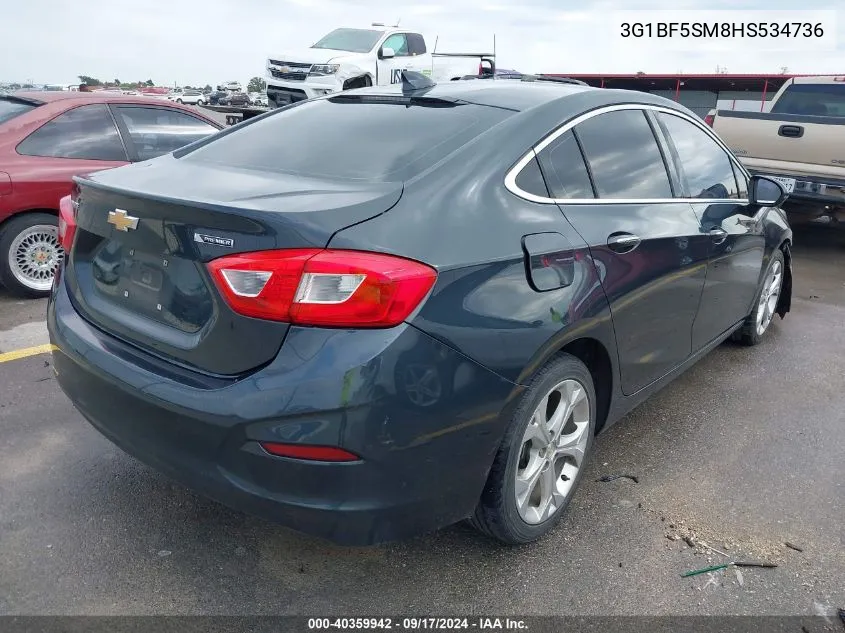 3G1BF5SM8HS534736 2017 Chevrolet Cruze Premier Auto