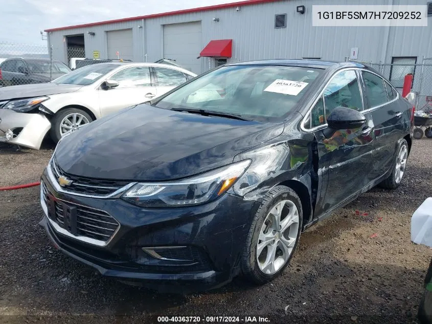 1G1BF5SM7H7209252 2017 Chevrolet Cruze Premier Auto