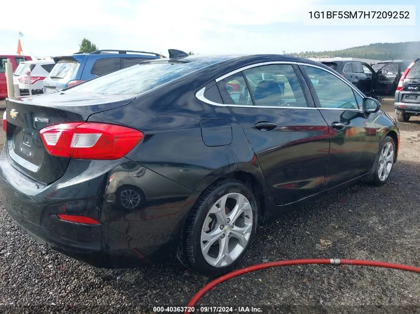 2017 Chevrolet Cruze Premier Auto VIN: 1G1BF5SM7H7209252 Lot: 40363720