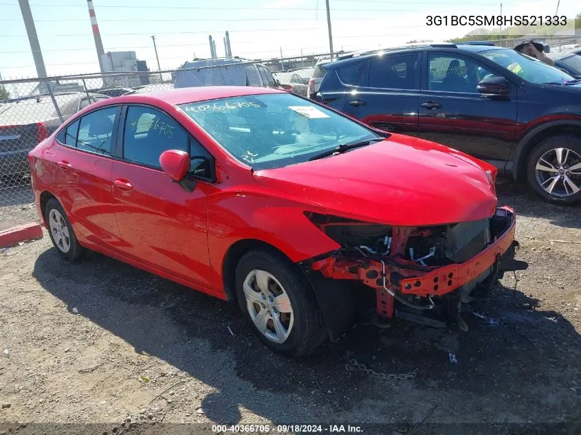 2017 Chevrolet Cruze Ls Auto VIN: 3G1BC5SM8HS521333 Lot: 40366705