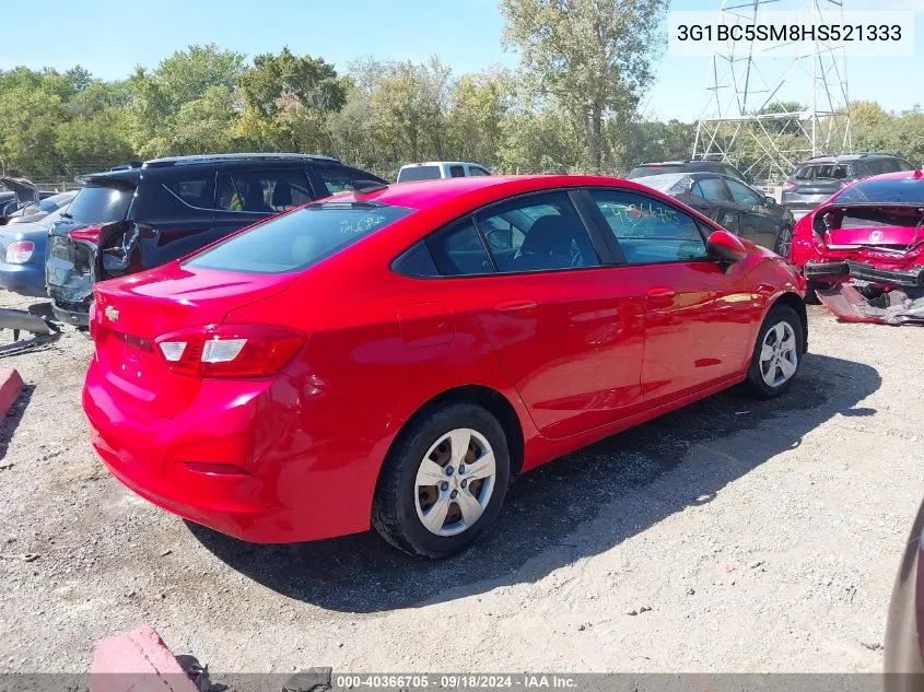 2017 Chevrolet Cruze Ls Auto VIN: 3G1BC5SM8HS521333 Lot: 40366705