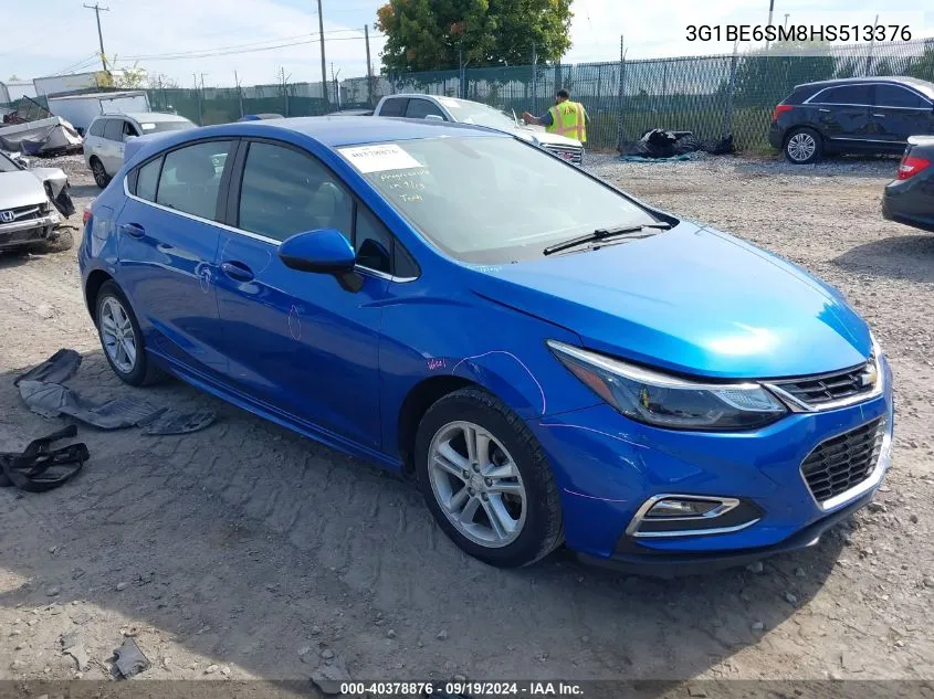 2017 Chevrolet Cruze Lt Auto VIN: 3G1BE6SM8HS513376 Lot: 40378876