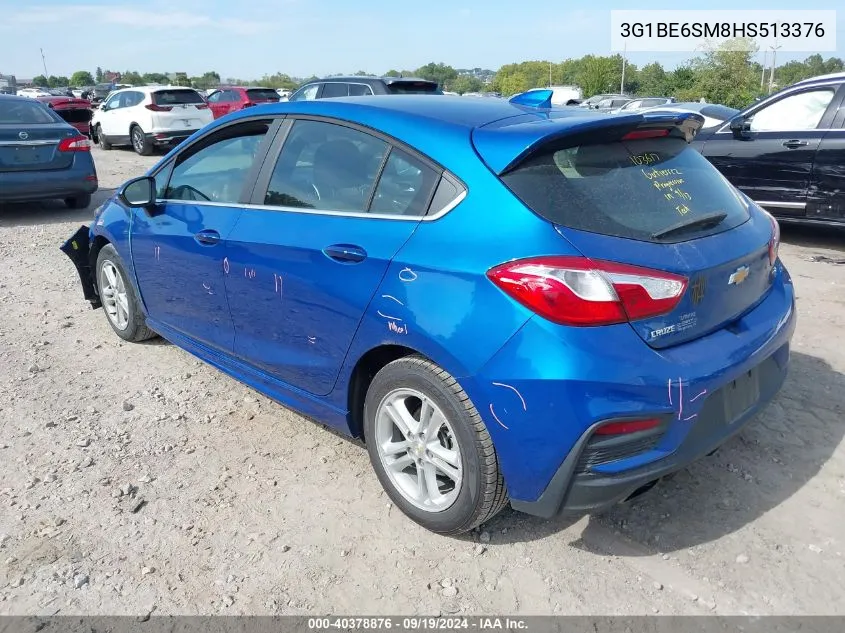 2017 Chevrolet Cruze Lt Auto VIN: 3G1BE6SM8HS513376 Lot: 40378876