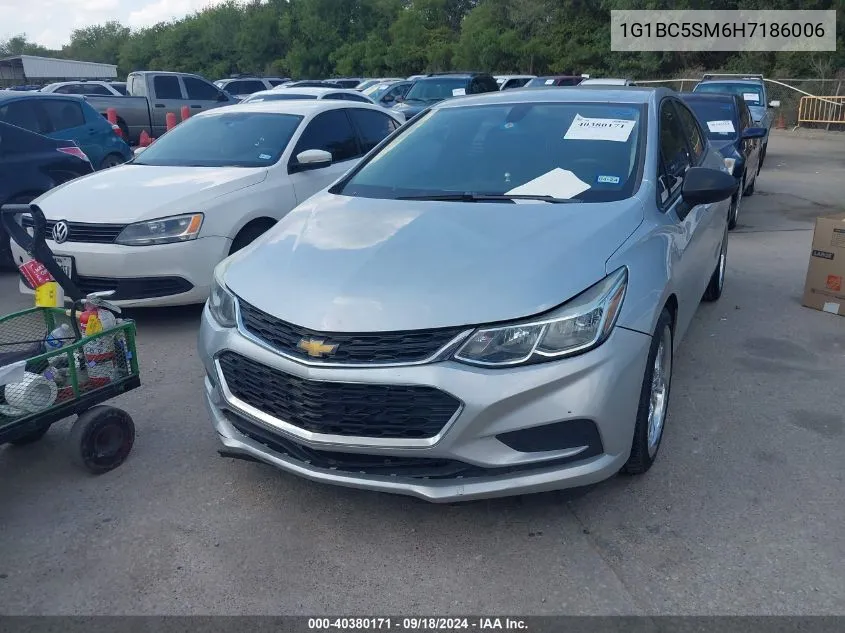 2017 Chevrolet Cruze Ls Auto VIN: 1G1BC5SM6H7186006 Lot: 40380171