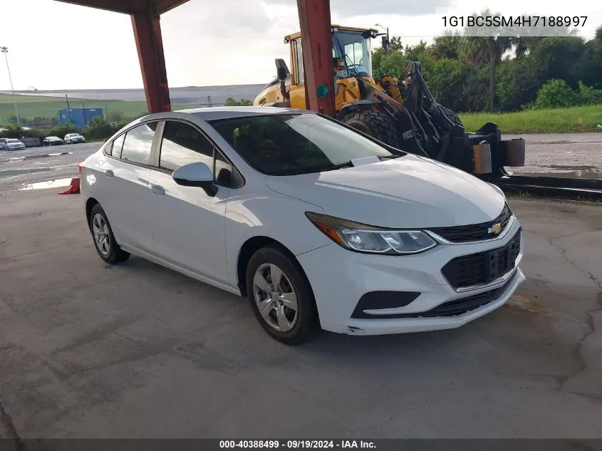 2017 Chevrolet Cruze Ls Auto VIN: 1G1BC5SM4H7188997 Lot: 40388499