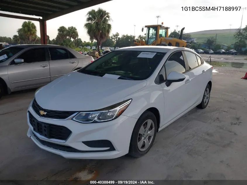 2017 Chevrolet Cruze Ls Auto VIN: 1G1BC5SM4H7188997 Lot: 40388499