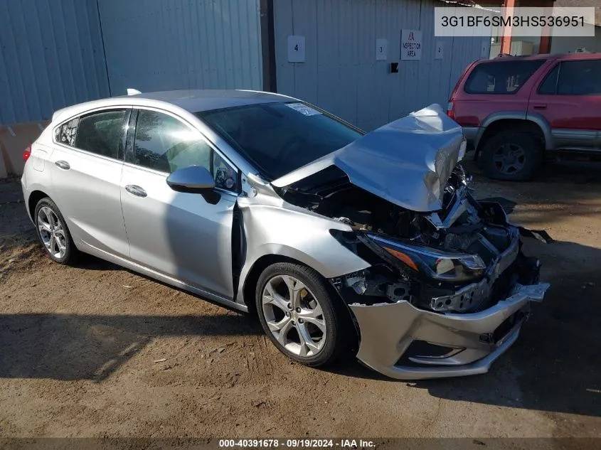 2017 Chevrolet Cruze Premier Auto VIN: 3G1BF6SM3HS536951 Lot: 40391678