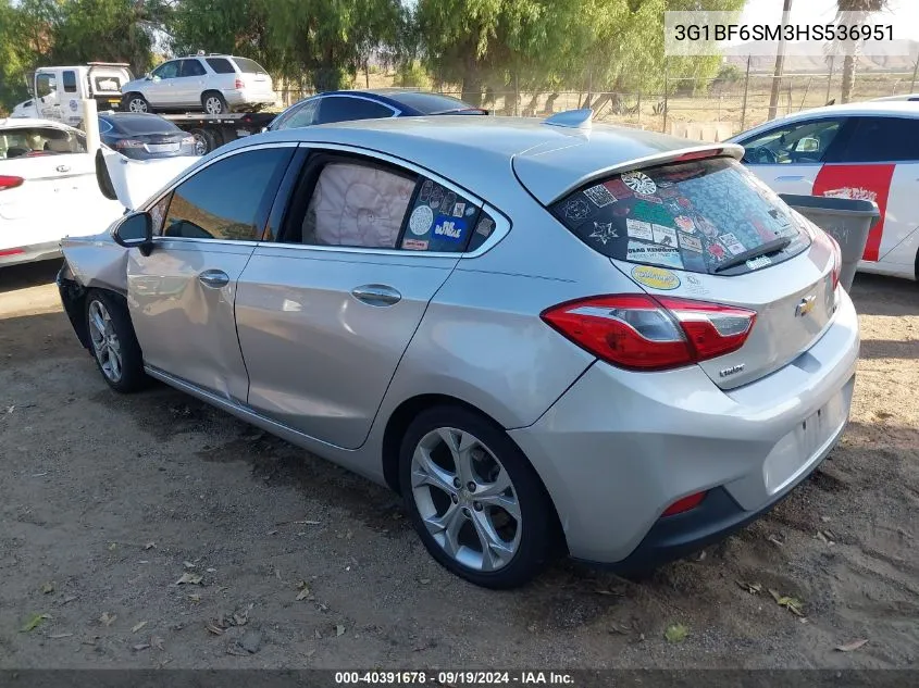 3G1BF6SM3HS536951 2017 Chevrolet Cruze Premier Auto