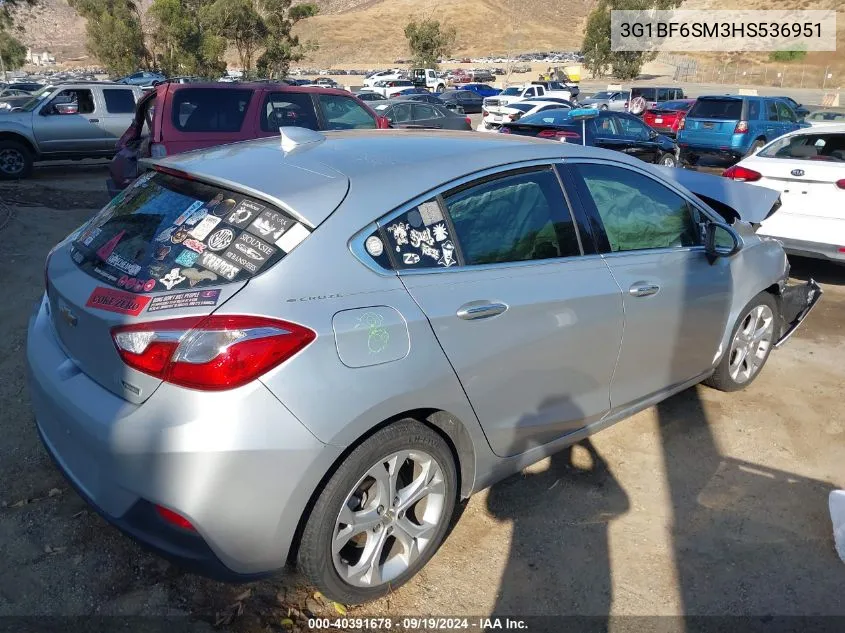 2017 Chevrolet Cruze Premier Auto VIN: 3G1BF6SM3HS536951 Lot: 40391678