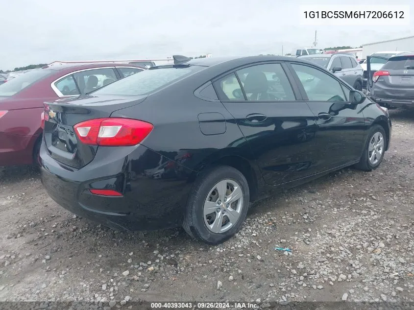 1G1BC5SM6H7206612 2017 Chevrolet Cruze Ls