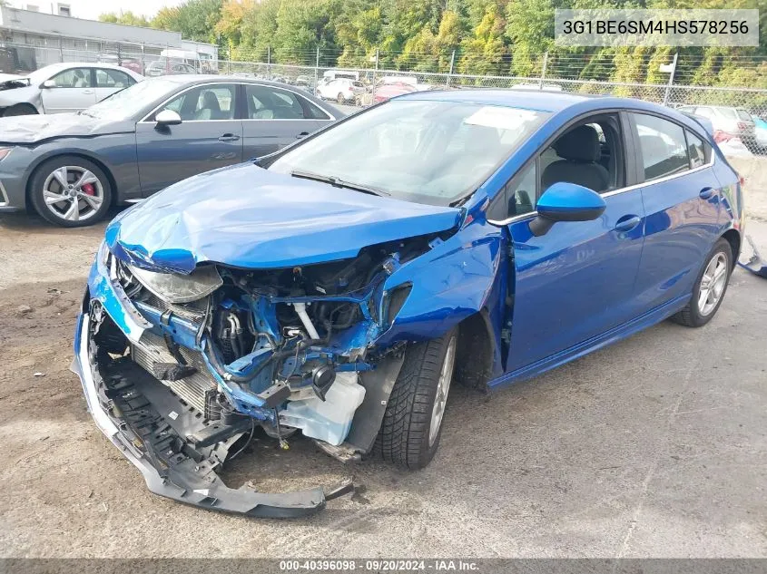 2017 Chevrolet Cruze Lt Auto VIN: 3G1BE6SM4HS578256 Lot: 40396098