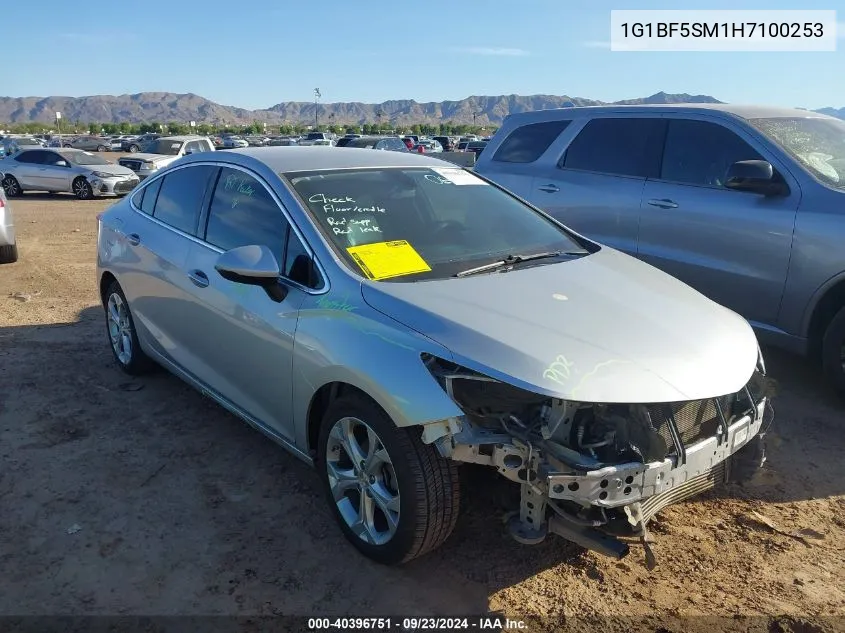 2017 Chevrolet Cruze Premier Auto VIN: 1G1BF5SM1H7100253 Lot: 40396751