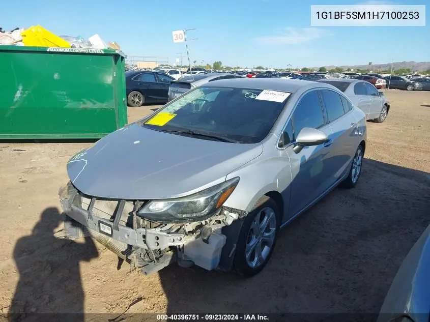 1G1BF5SM1H7100253 2017 Chevrolet Cruze Premier Auto