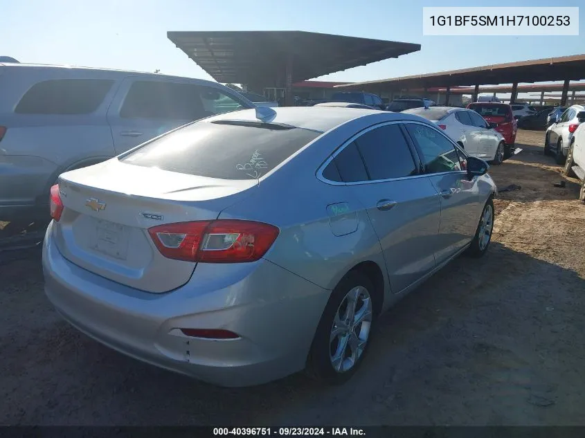 1G1BF5SM1H7100253 2017 Chevrolet Cruze Premier Auto