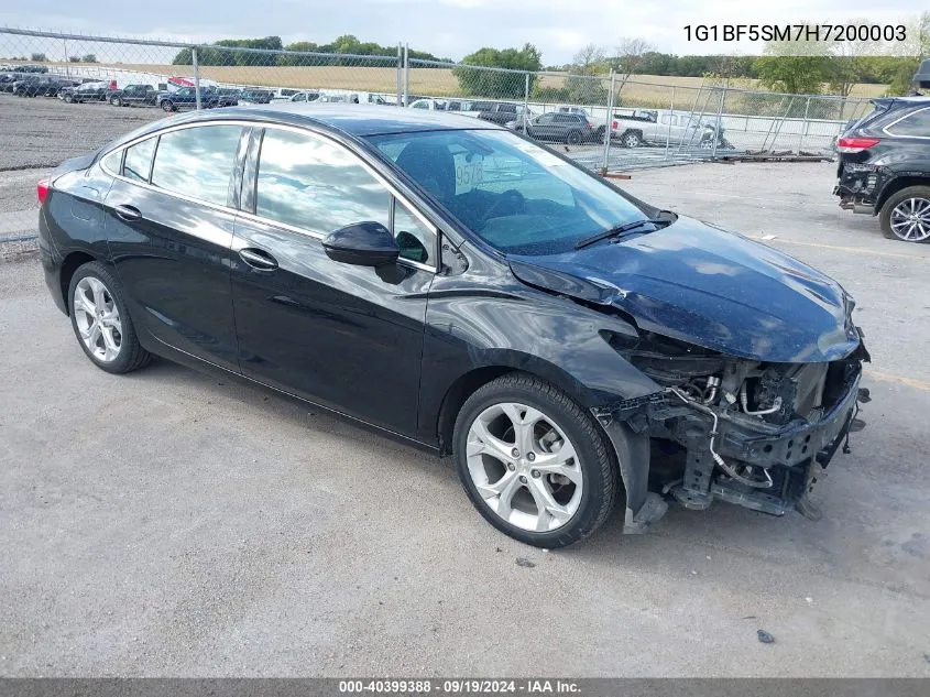 2017 Chevrolet Cruze Premier Auto VIN: 1G1BF5SM7H7200003 Lot: 40399388