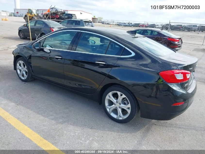 2017 Chevrolet Cruze Premier Auto VIN: 1G1BF5SM7H7200003 Lot: 40399388