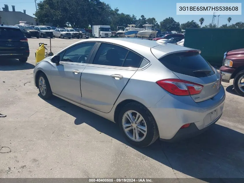 2017 Chevrolet Cruze Lt Auto VIN: 3G1BE6SM7HS538608 Lot: 40400505