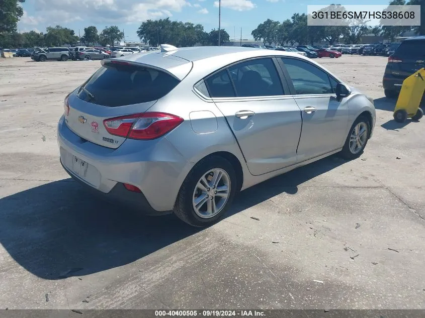 2017 Chevrolet Cruze Lt Auto VIN: 3G1BE6SM7HS538608 Lot: 40400505