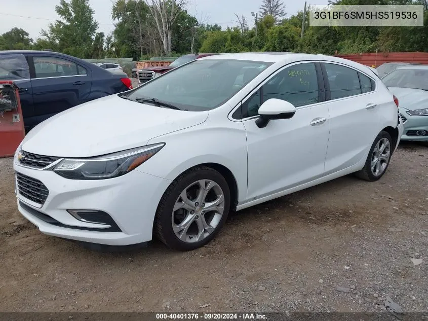 2017 Chevrolet Cruze Premier Auto VIN: 3G1BF6SM5HS519536 Lot: 40401376