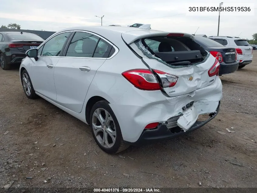 3G1BF6SM5HS519536 2017 Chevrolet Cruze Premier Auto