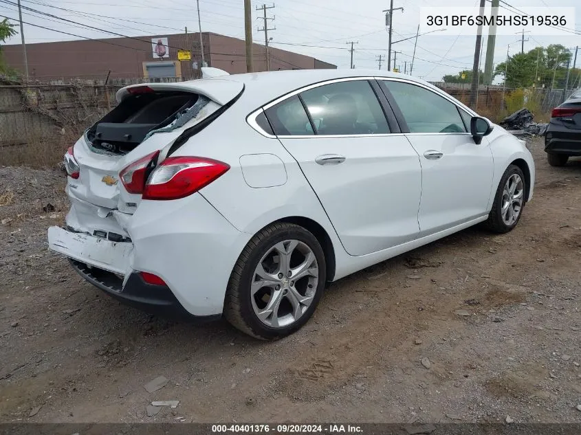 2017 Chevrolet Cruze Premier Auto VIN: 3G1BF6SM5HS519536 Lot: 40401376