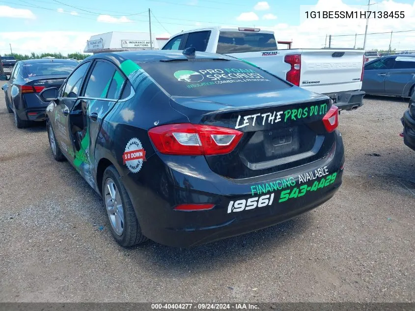 2017 Chevrolet Cruze Lt VIN: 1G1BE5SM1H7138455 Lot: 40404277