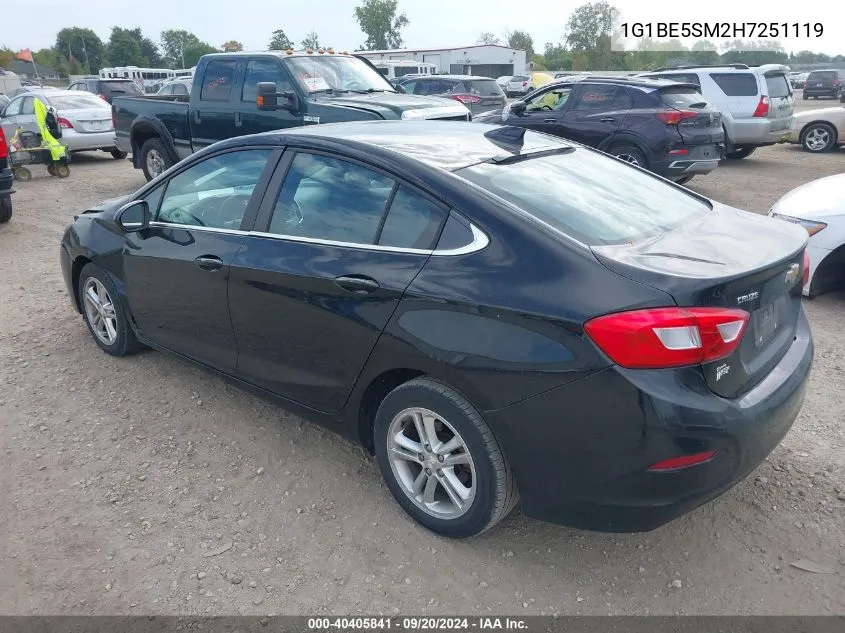 1G1BE5SM2H7251119 2017 Chevrolet Cruze Lt Auto