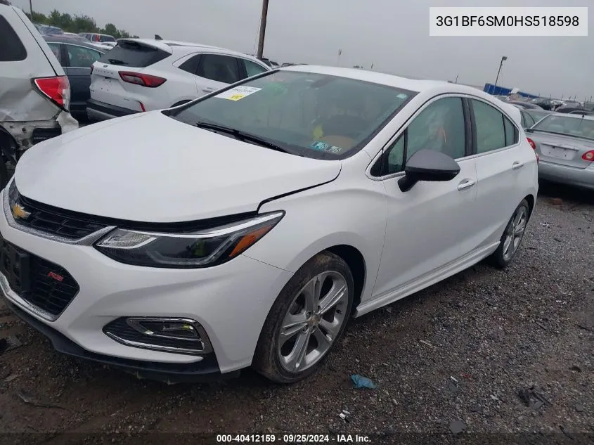 3G1BF6SM0HS518598 2017 Chevrolet Cruze Premier Auto