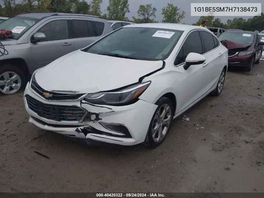 1G1BF5SM7H7138473 2017 Chevrolet Cruze Premier